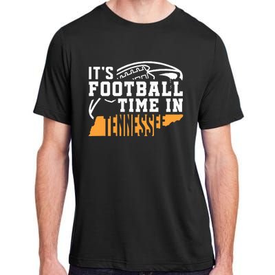 ItS Football Time In Tennessee Orange And White Adult ChromaSoft Performance T-Shirt