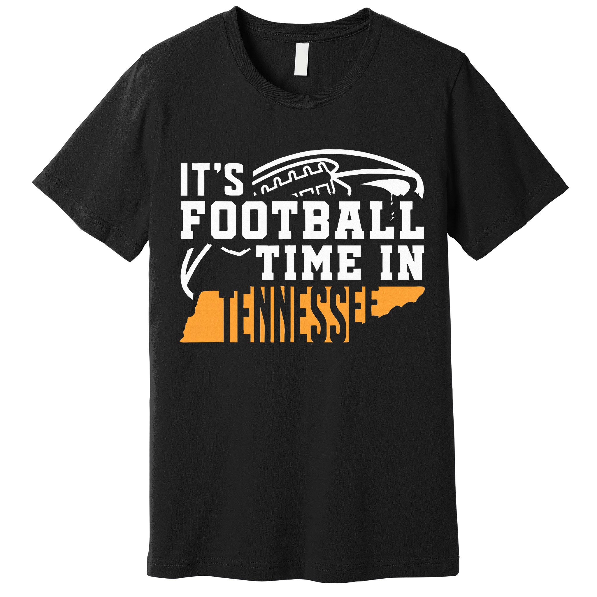 ItS Football Time In Tennessee Orange And White Premium T-Shirt