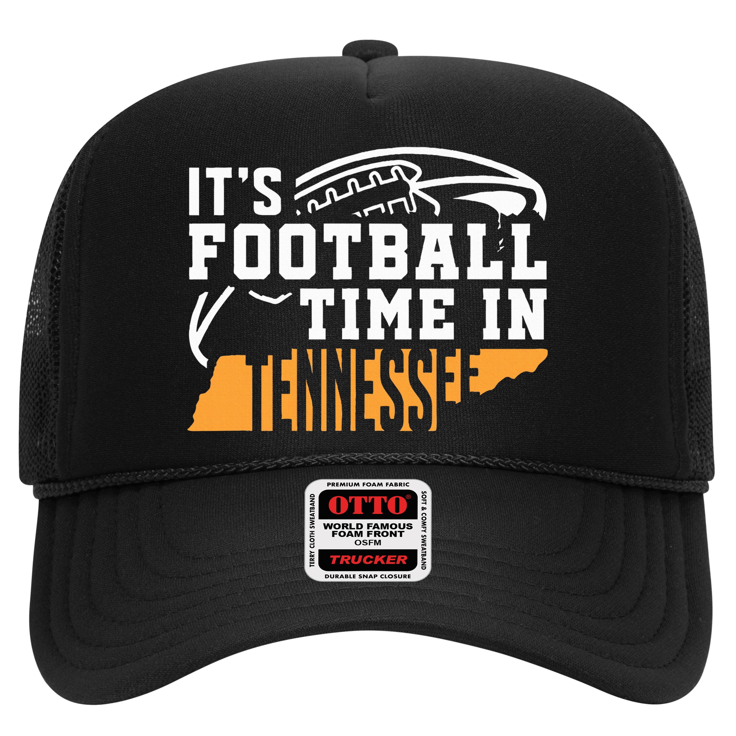 ItS Football Time In Tennessee Orange And White Hat