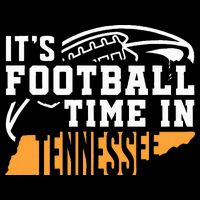 ItS Football Time In Tennessee Orange And White Tank Top