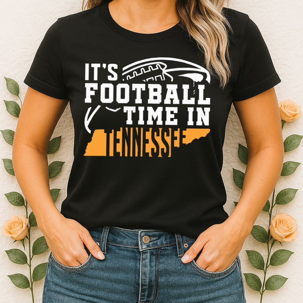 ItS Football Time In Tennessee Orange And White Womens T-Shirt
