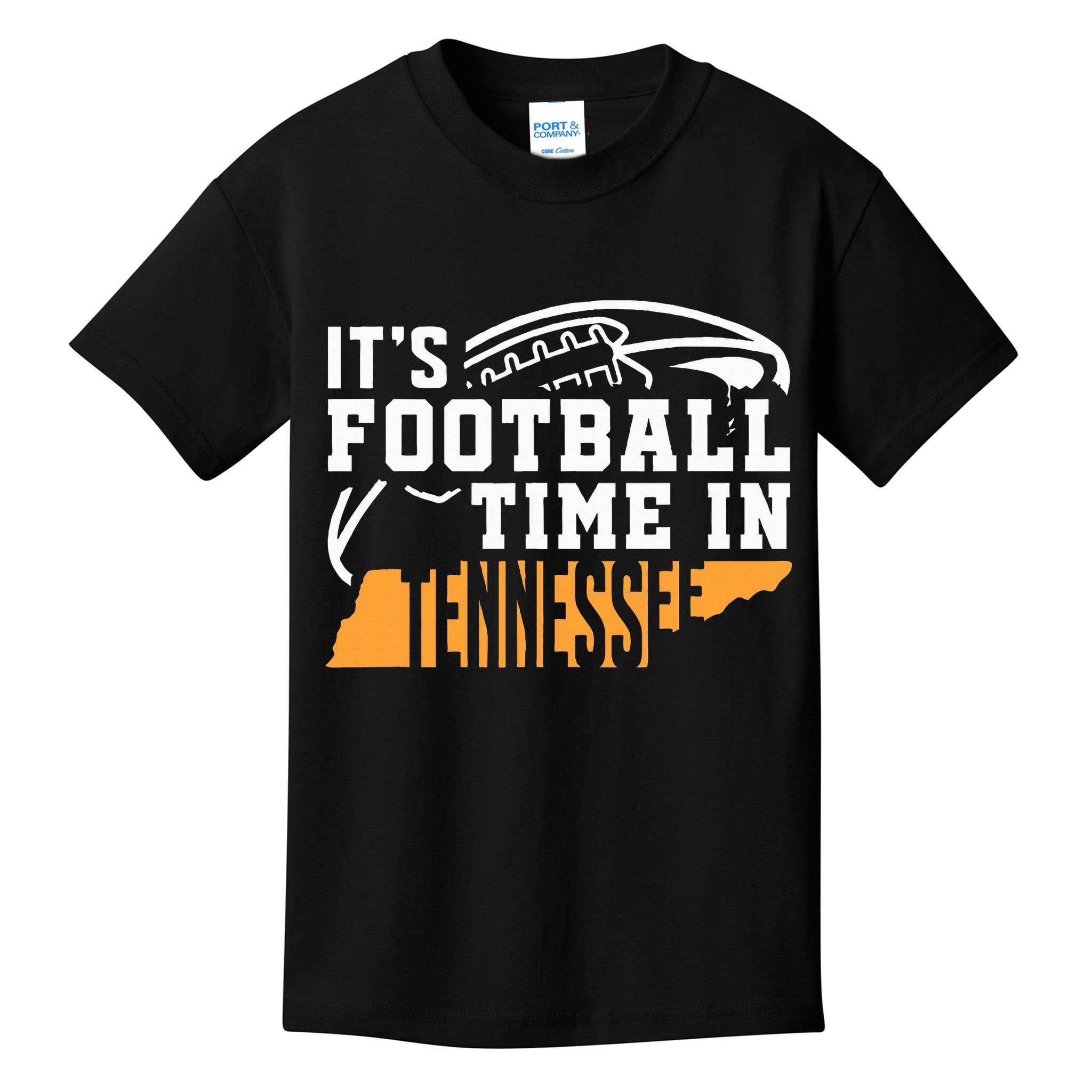 ItS Football Time In Tennessee Orange And White Kids T-Shirt