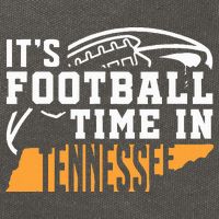 ItS Football Time In Tennessee Orange And White Cotton Canvas Backpack