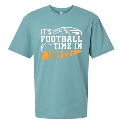 ItS Football Time In Tennessee Orange And White Sueded Cloud Jersey T-Shirt