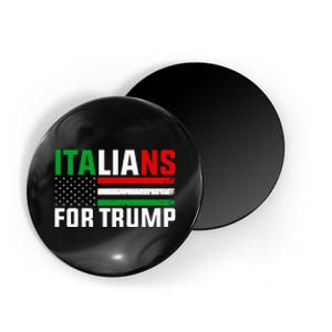 Italians For Trump Usa Flag Trump 2024 Elections Pro Trump Magnet