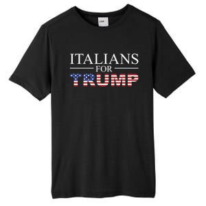 Italians For Trump Donald Trump 2024 Elections Gift Tall Fusion ChromaSoft Performance T-Shirt