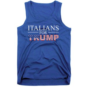 Italians For Trump Donald Trump 2024 Elections Gift Tank Top