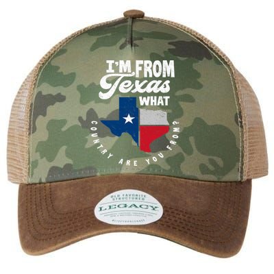 I'm From Texas What Country Are From Proud Texan Legacy Tie Dye Trucker Hat