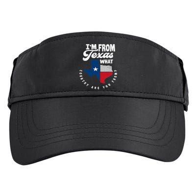 I'm From Texas What Country Are From Proud Texan Adult Drive Performance Visor