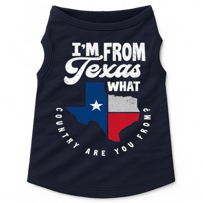 I'm From Texas What Country Are From Proud Texan Doggie Tank