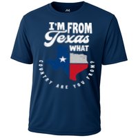 I'm From Texas What Country Are From Proud Texan Cooling Performance Crew T-Shirt