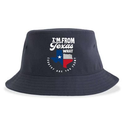 I'm From Texas What Country Are From Proud Texan Sustainable Bucket Hat