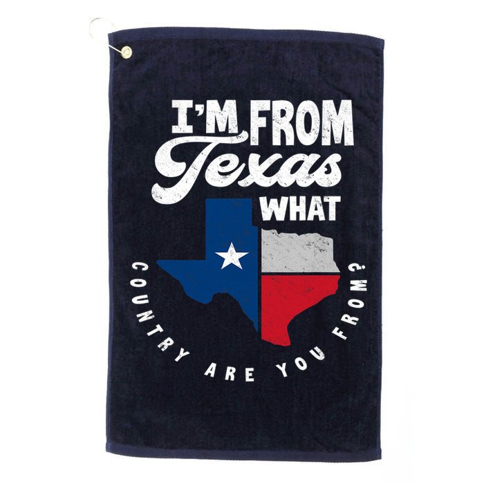 I'm From Texas What Country Are From Proud Texan Golf Towel