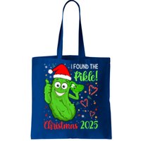 I Found The Pickle Christmas 2025 Funny Xmas Party Gift Tote Bag