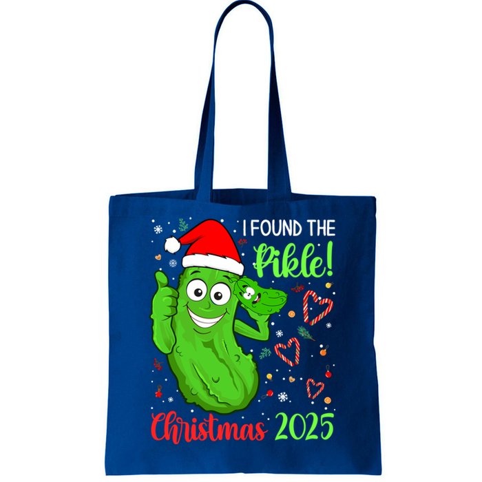 I Found The Pickle Christmas 2025 Funny Xmas Party Gift Tote Bag