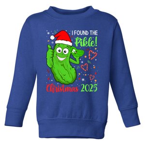 I Found The Pickle Christmas 2025 Funny Xmas Party Gift Toddler Sweatshirt