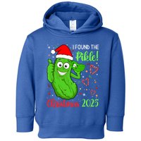 I Found The Pickle Christmas 2025 Funny Xmas Party Gift Toddler Hoodie