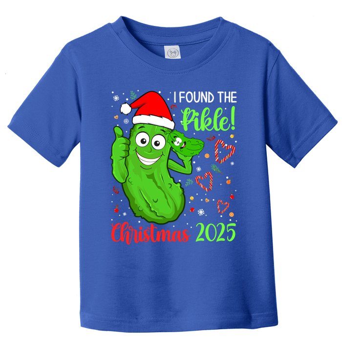 I Found The Pickle Christmas 2025 Funny Xmas Party Gift Toddler T-Shirt