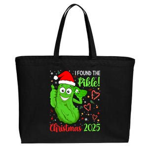 I Found The Pickle Christmas 2025 Funny Xmas Party Gift Cotton Canvas Jumbo Tote