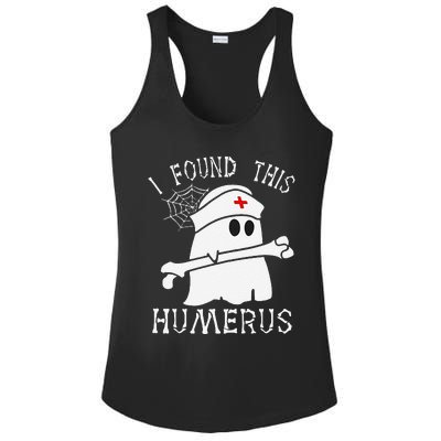 I Found This Humerus Funny Ghost Nurse Halloween Ladies PosiCharge Competitor Racerback Tank