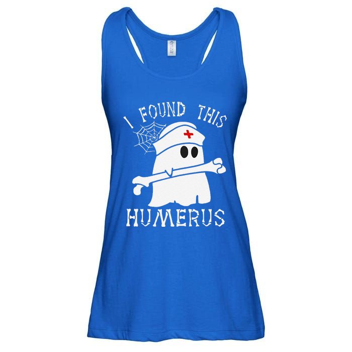 I Found This Humerus Funny Ghost Nurse Halloween Ladies Essential Flowy Tank