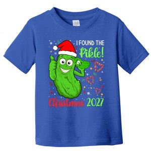 I Found The Pickle Christmas 2027 Funny Xmas Party Funny Gift Toddler T-Shirt