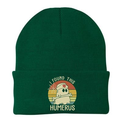 I Found This Humerus Halloween Nurse Nursing Ghost Humorous Knit Cap Winter Beanie