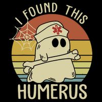 I Found This Humerus Halloween Nurse Nursing Ghost Humorous Cooling Performance Crew T-Shirt