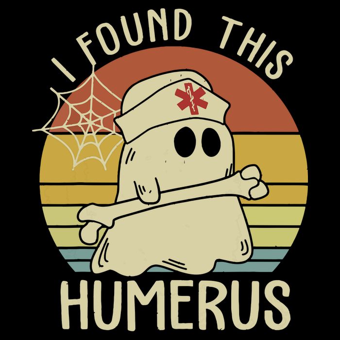 I Found This Humerus Halloween Nurse Nursing Ghost Humorous Cooling Performance Crew T-Shirt