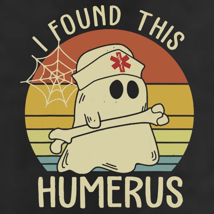 I Found This Humerus Halloween Nurse Nursing Ghost Humorous Adult Drive Performance Visor