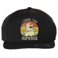 I Found This Humerus Halloween Nurse Nursing Ghost Humorous Wool Snapback Cap