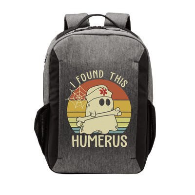 I Found This Humerus Halloween Nurse Nursing Ghost Humorous Vector Backpack