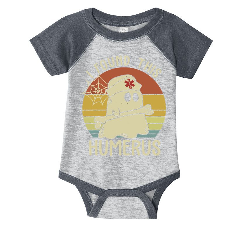 I Found This Humerus Halloween Nurse Nursing Ghost Humorous Infant Baby Jersey Bodysuit