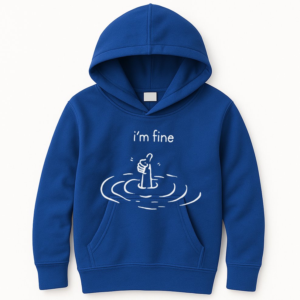 IM Fine Thumbs Up Kids Hoodie
