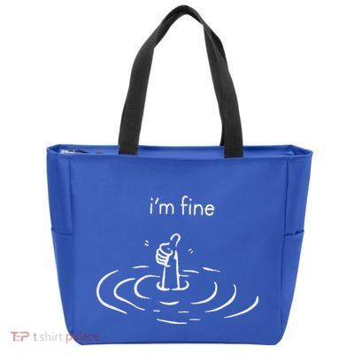 IM Fine Thumbs Up Zip Tote Bag