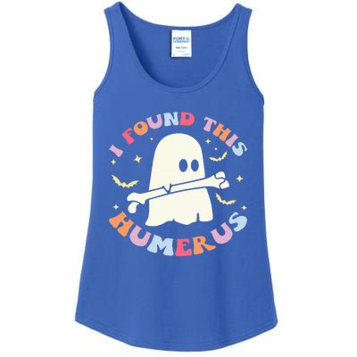 I Found This Humerus Bone Funny Halloween Ghost Nurse Doctor Ladies Essential Tank