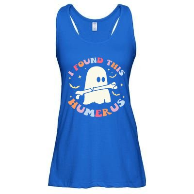 I Found This Humerus Bone Funny Halloween Ghost Nurse Doctor Ladies Essential Flowy Tank