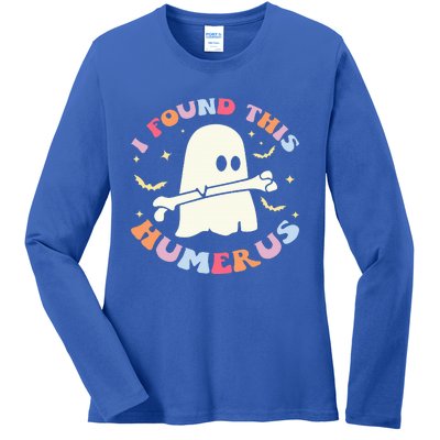 I Found This Humerus Bone Funny Halloween Ghost Nurse Doctor Ladies Long Sleeve Shirt