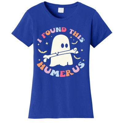 I Found This Humerus Bone Funny Halloween Ghost Nurse Doctor Women's T-Shirt