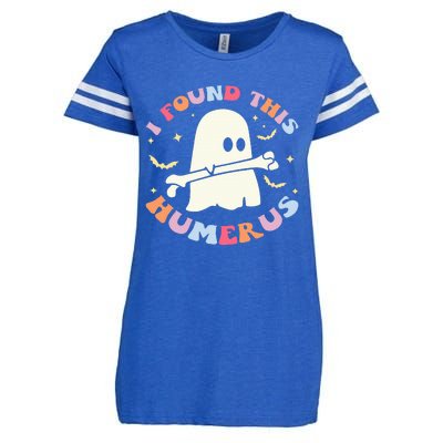 I Found This Humerus Bone Funny Halloween Ghost Nurse Doctor Enza Ladies Jersey Football T-Shirt