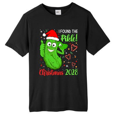 I Found The Pickle Christmas 2028 Funny Xmas Party Gift Tall Fusion ChromaSoft Performance T-Shirt