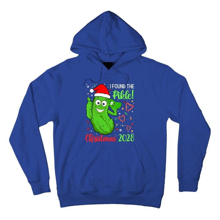 I Found The Pickle Christmas 2028 Funny Xmas Party Gift Hoodie