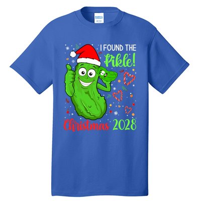 I Found The Pickle Christmas 2028 Funny Xmas Party Gift Tall T-Shirt