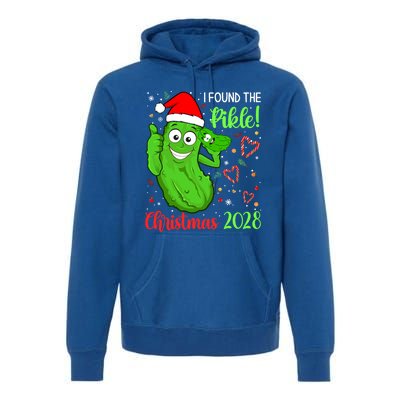 I Found The Pickle Christmas 2028 Funny Xmas Party Gift Premium Hoodie