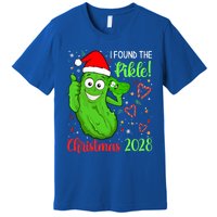 I Found The Pickle Christmas 2028 Funny Xmas Party Gift Premium T-Shirt