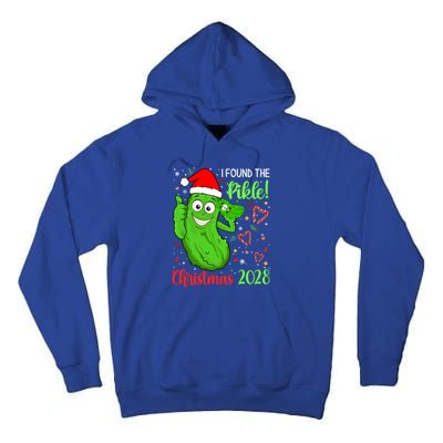 I Found The Pickle Christmas 2028 Funny Xmas Party Gift Tall Hoodie