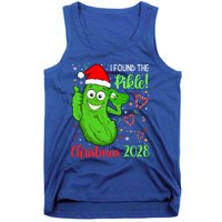 I Found The Pickle Christmas 2028 Funny Xmas Party Gift Tank Top