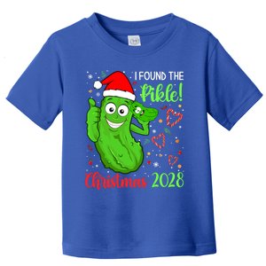 I Found The Pickle Christmas 2028 Funny Xmas Party Gift Toddler T-Shirt