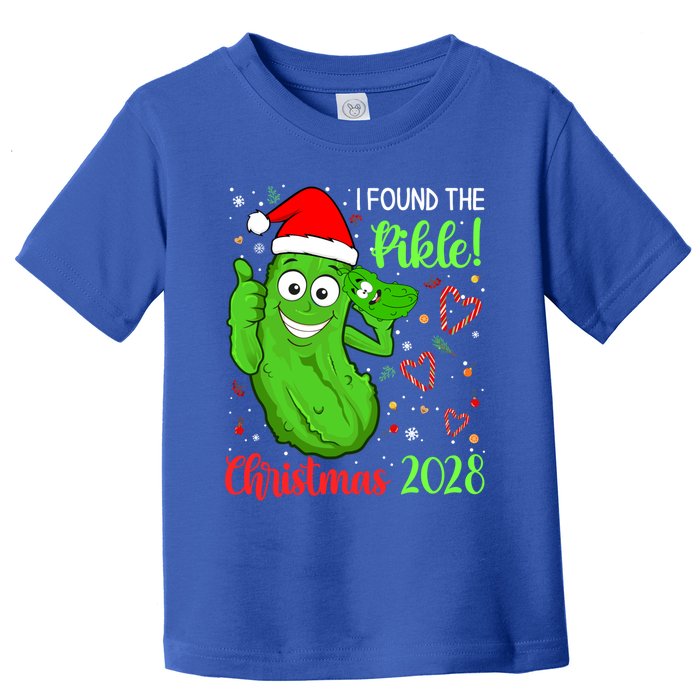 I Found The Pickle Christmas 2028 Funny Xmas Party Gift Toddler T-Shirt