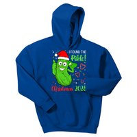 I Found The Pickle Christmas 2028 Funny Xmas Party Gift Kids Hoodie